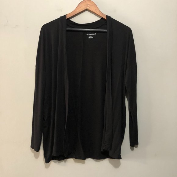 BumpStart Long Sleeve Open Front Cardigan Black Small - Picture 1 of 8